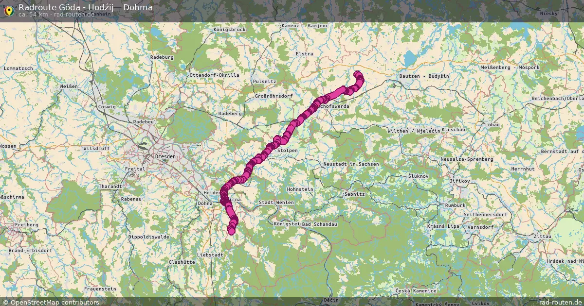 Radtour Göda - Hodźij – Dohma