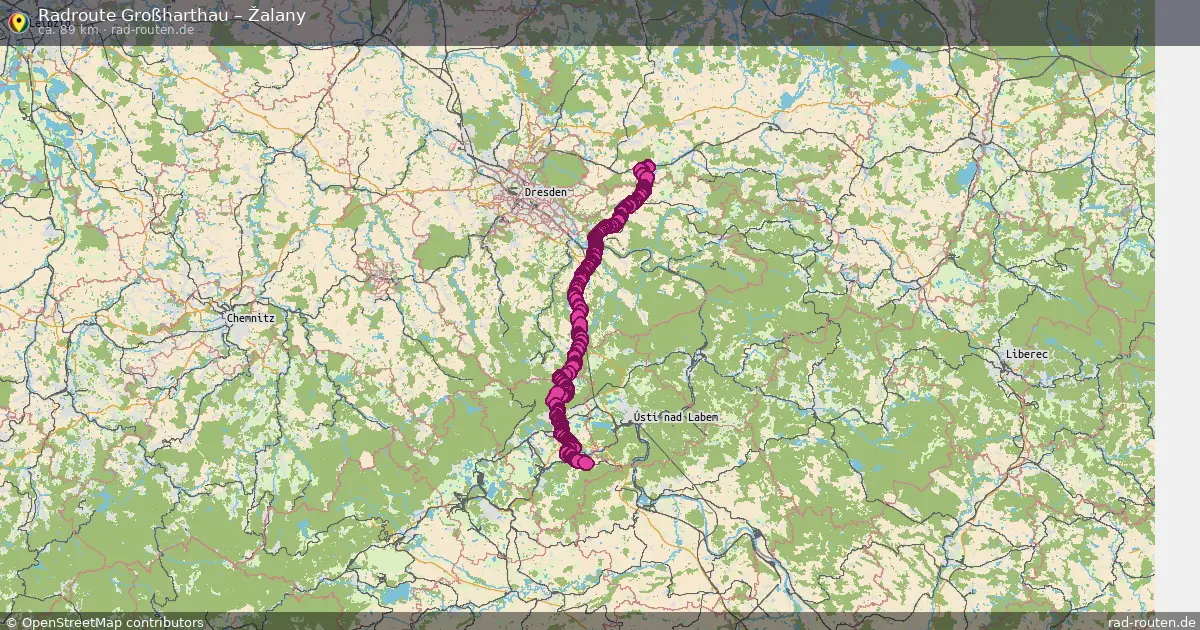 Radtour Großharthau – Žalany