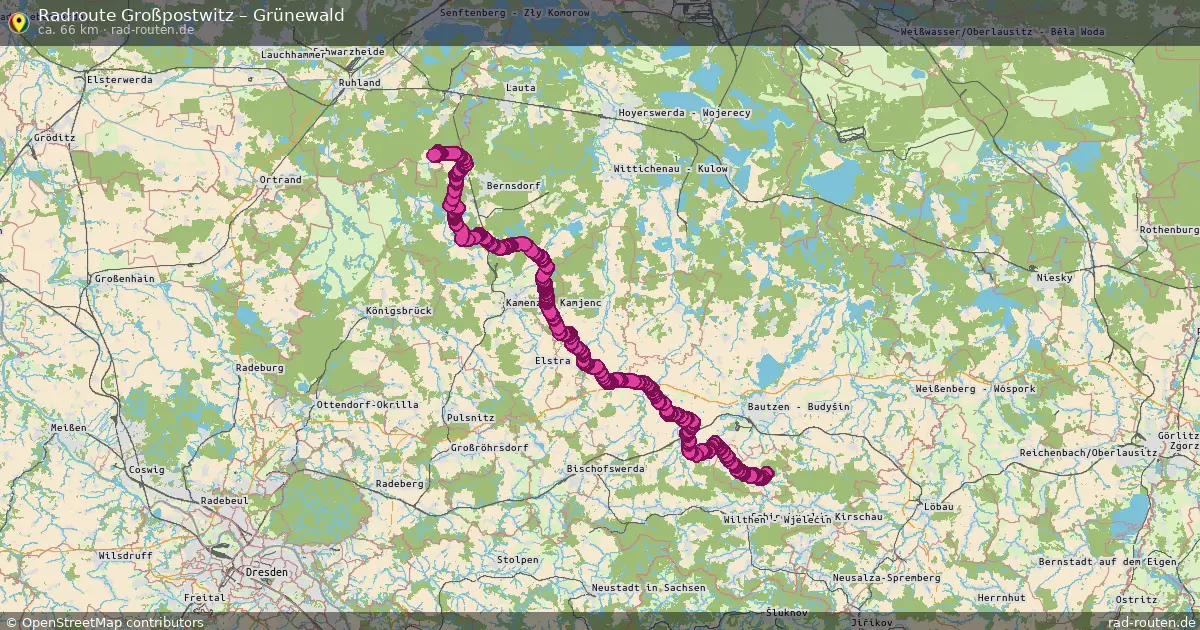 Radtour Großpostwitz – Grünewald
