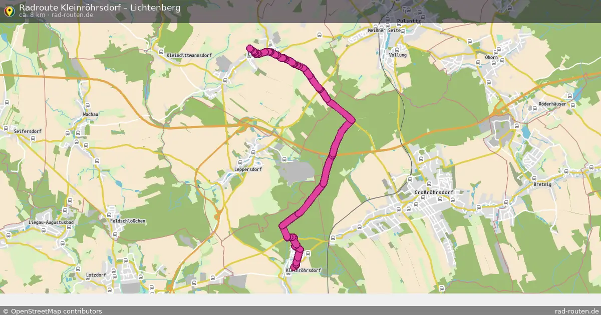 Radtour Kleinröhrsdorf – Lichtenberg