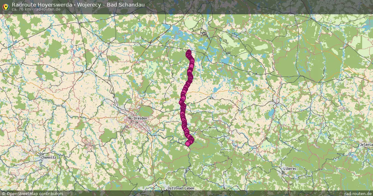 Radtour Hoyerswerda - Wojerecy – Bad Schandau