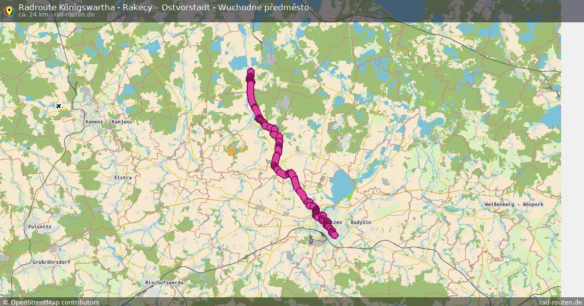 Radtour Königswartha - Rakecy – Ostvorstadt - Wuchodne Předměsto