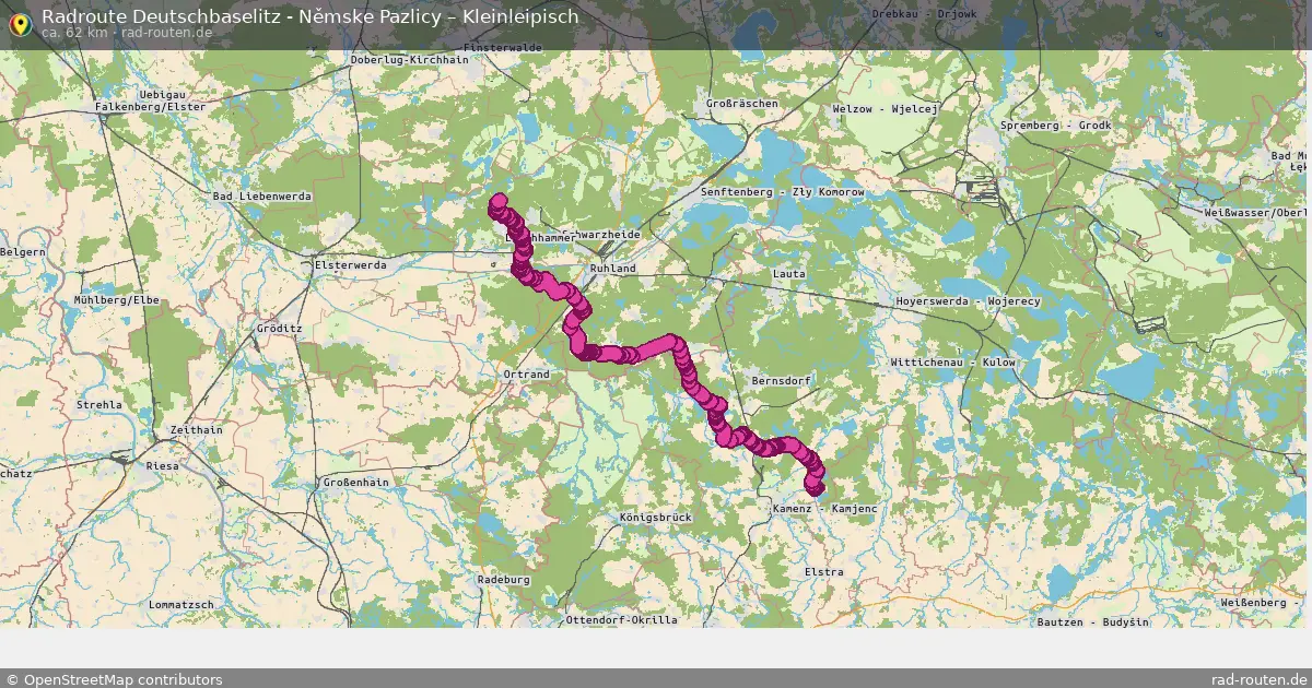Radtour Deutschbaselitz - Němske Pazlicy – Kleinleipisch