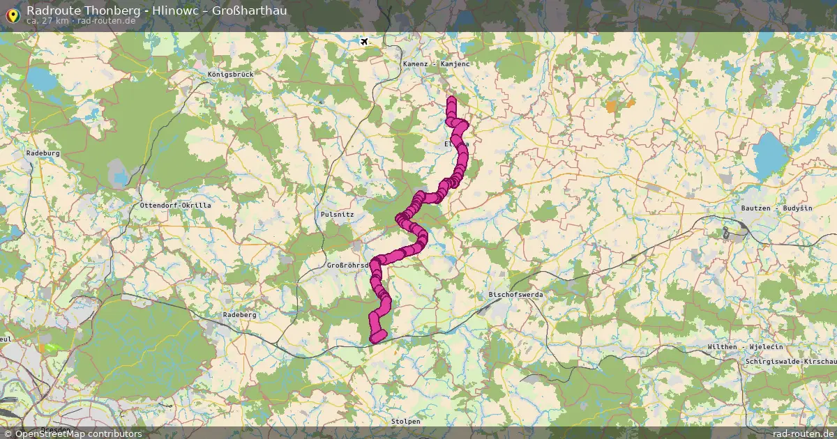 Radtour Thonberg - Hlinowc – Großharthau