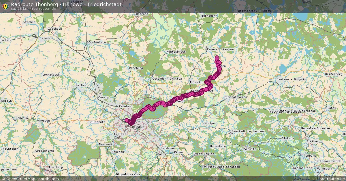 Radtour Thonberg - Hlinowc – Friedrichstadt
