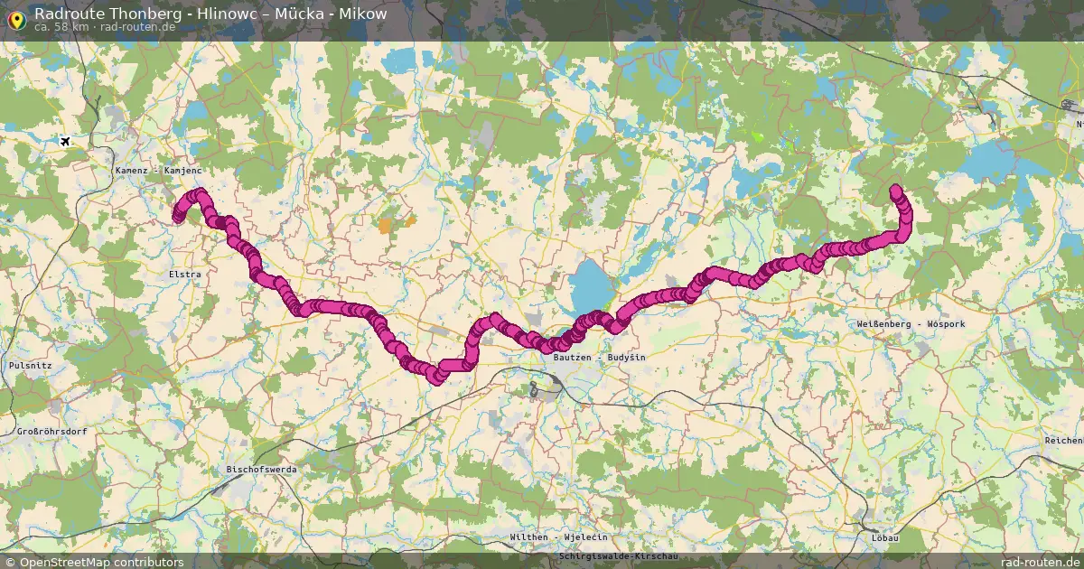 Radtour Thonberg - Hlinowc – Mücka - Mikow