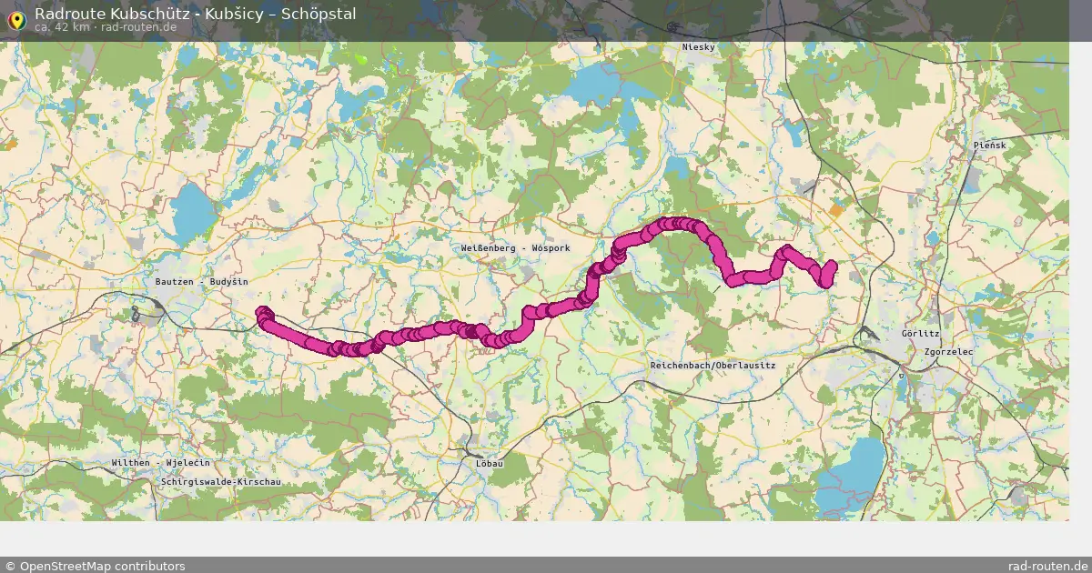 Radtour Kubschütz - Kubšicy – Schöpstal