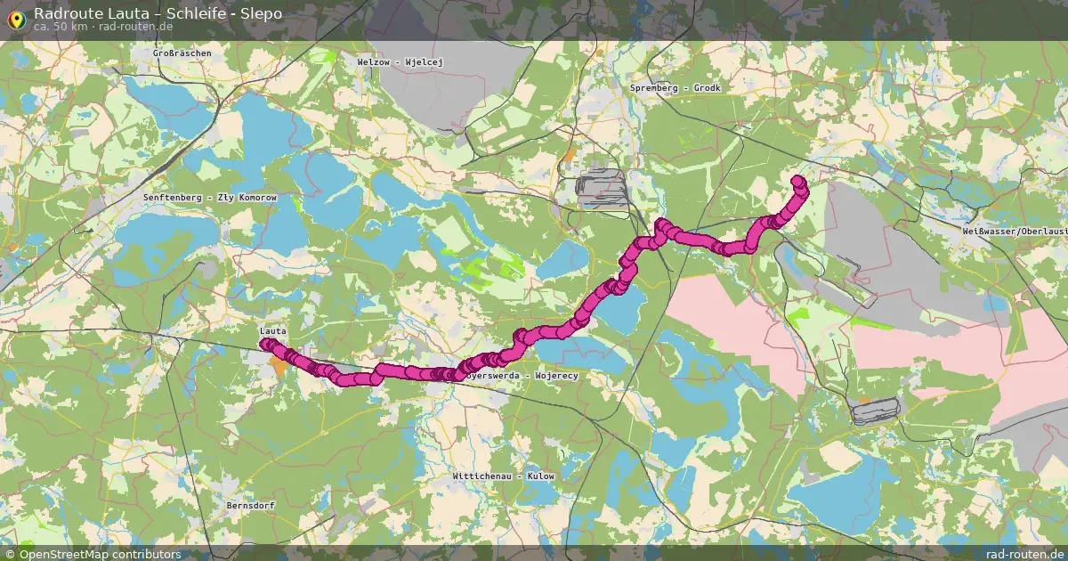Radtour Lauta – Schleife - Slepo