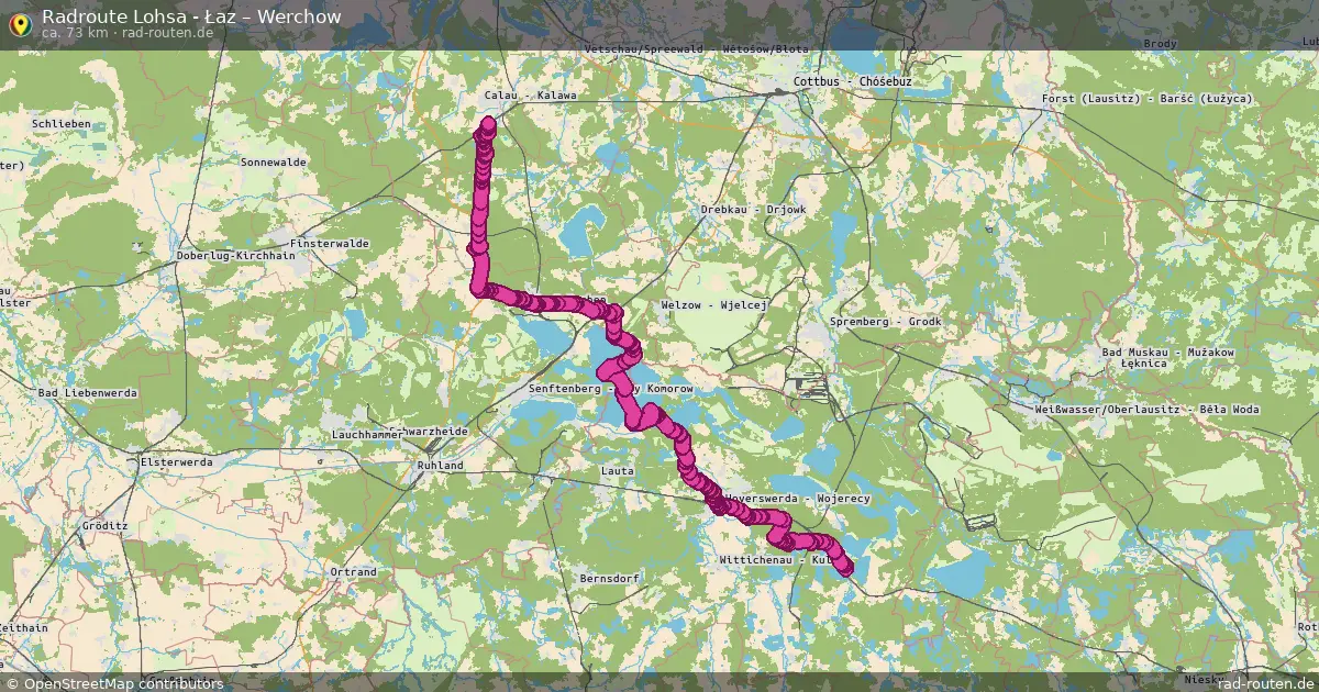 Radtour Lohsa - Łaz – Werchow