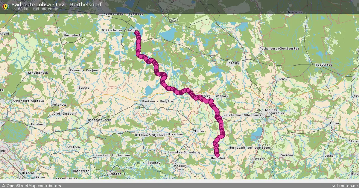 Radtour Lohsa - Łaz – Berthelsdorf