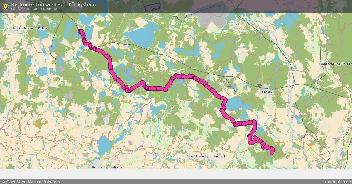 Radtour Lohsa - Łaz – Königshain