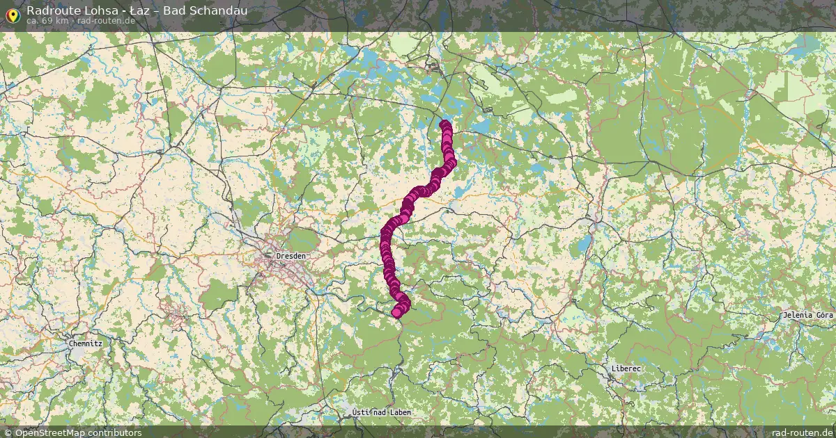 Radtour Lohsa - Łaz – Bad Schandau