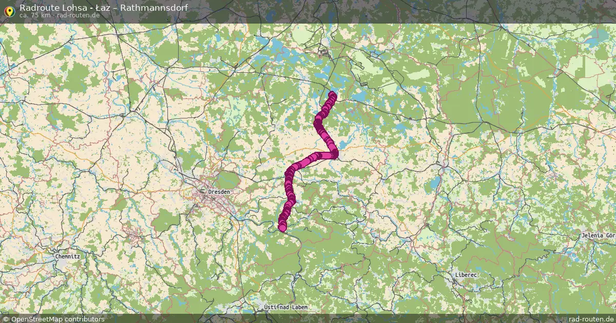 Radtour Lohsa - Łaz – Rathmannsdorf