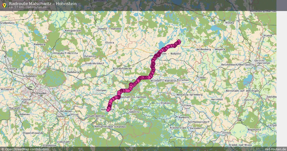 Radtour Malschwitz – Hohnstein