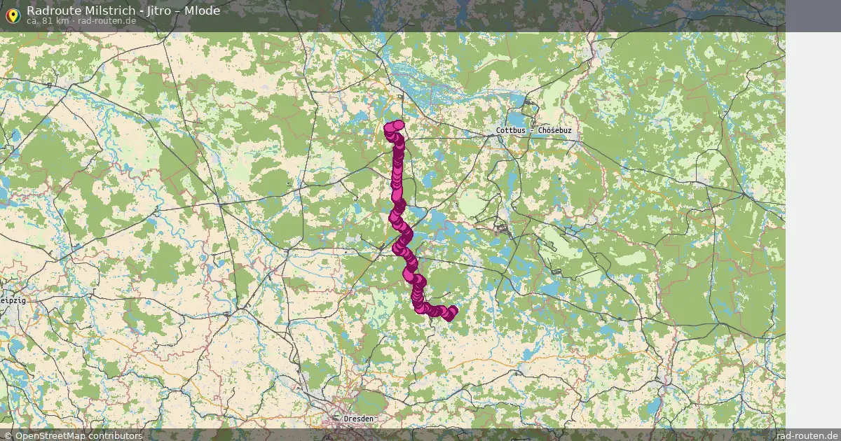 Radtour Milstrich - Jitro – Mlode