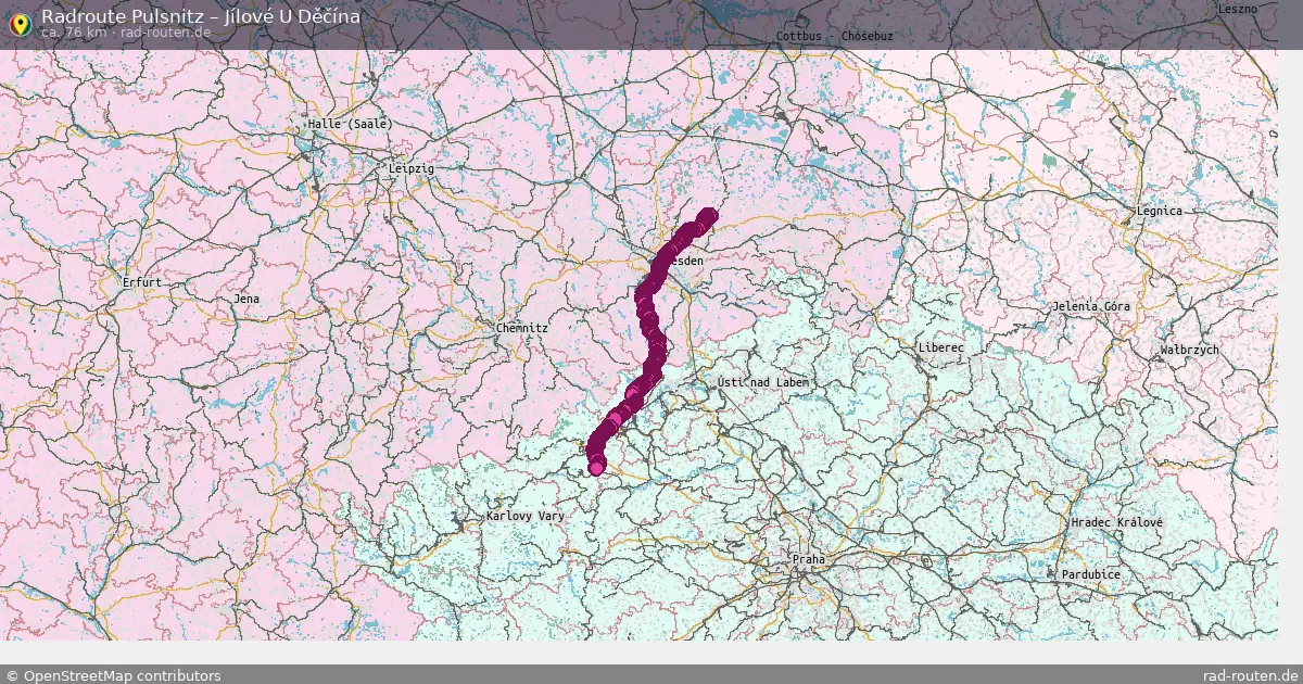 Radtour Pulsnitz – Jílové U Děčína