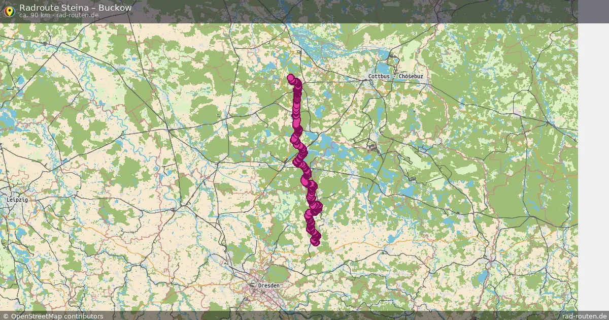 Fahrradroute Steina – Buckow (90 km) – Rad-Routen.de