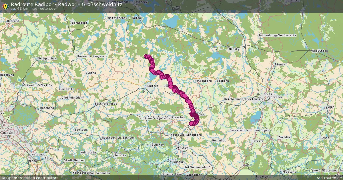 Radtour Radibor - Radwor – Großschweidnitz