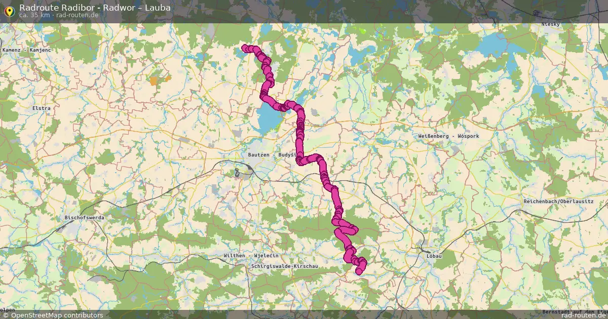 Radtour Radibor - Radwor – Lauba
