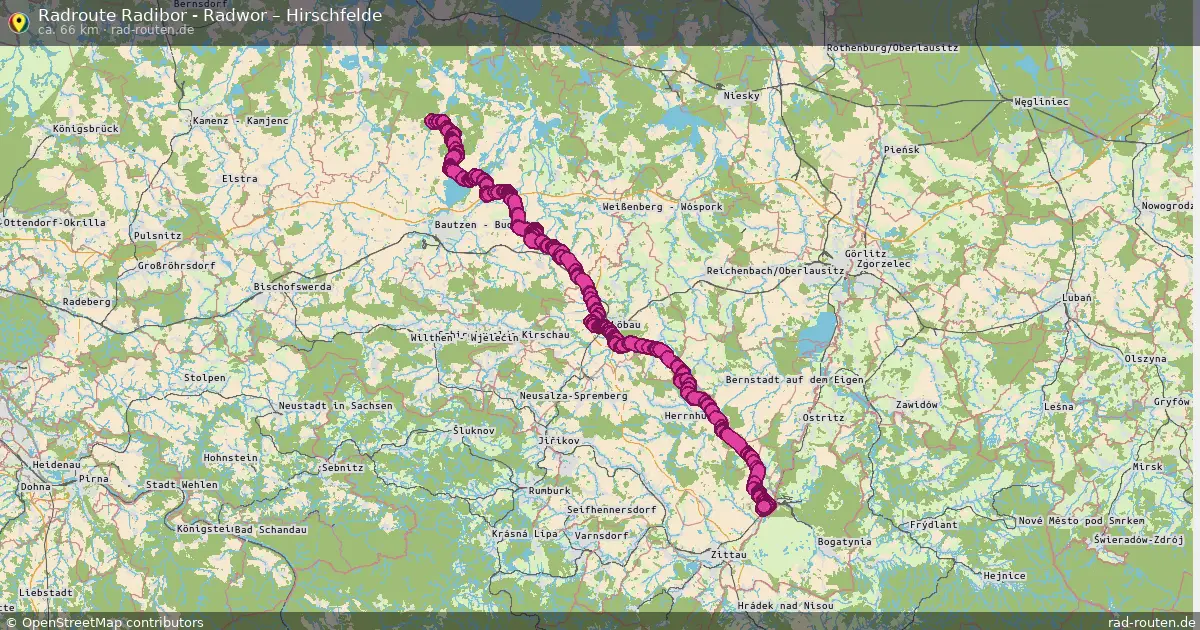 Radtour Radibor - Radwor – Hirschfelde