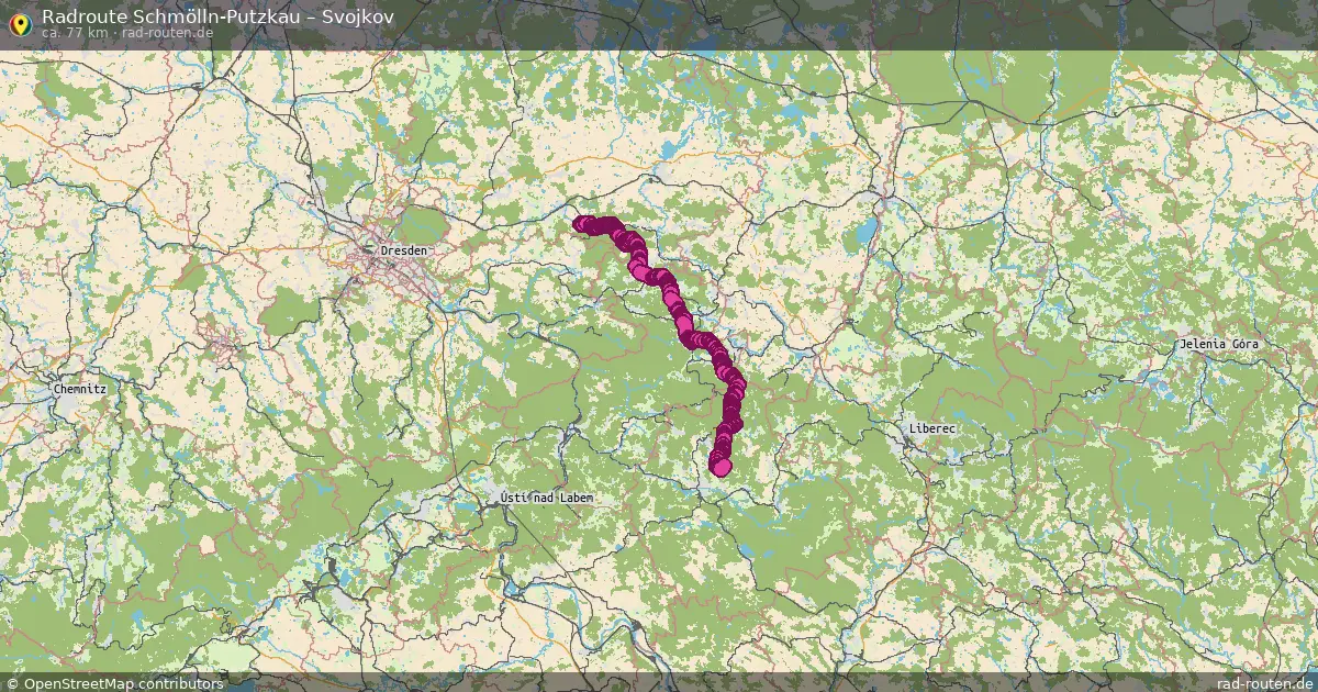 Radtour Schmölln-Putzkau – Svojkov