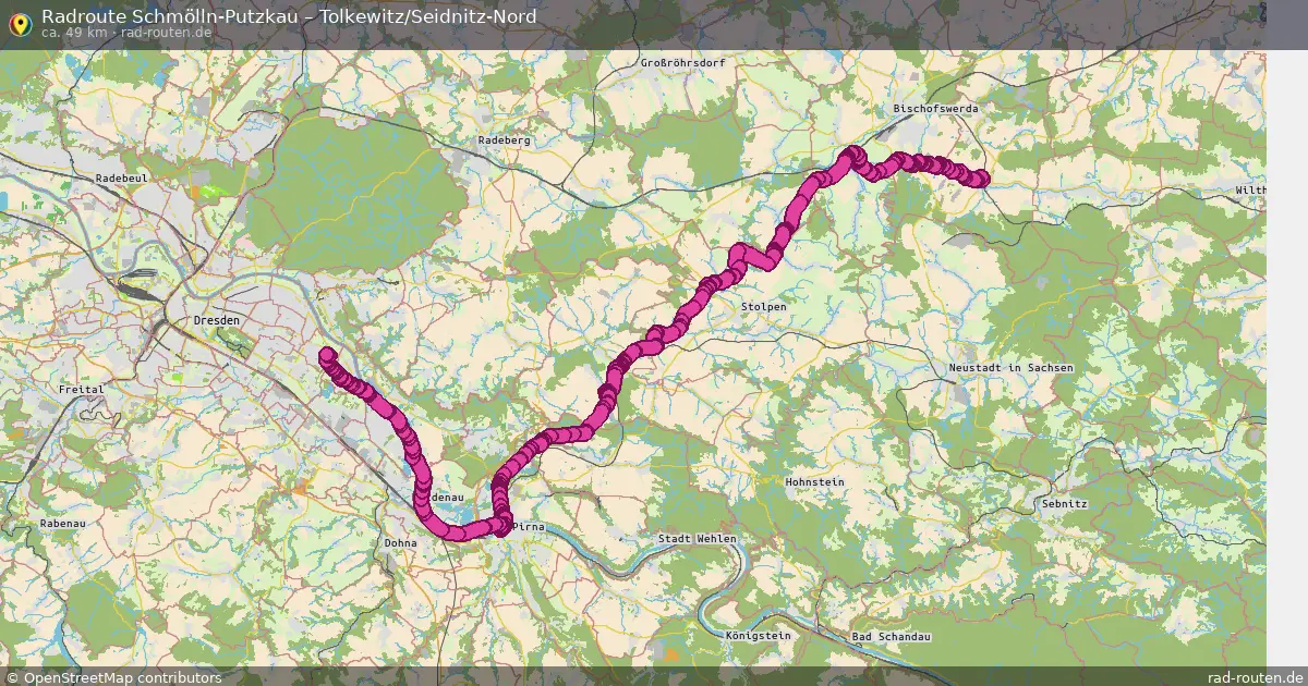 Radtour Schmölln-Putzkau – Tolkewitz Seidnitz-Nord