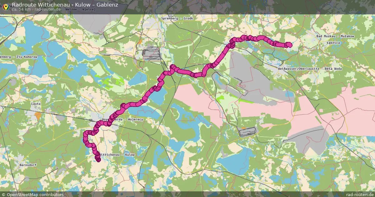 Radtour Wittichenau - Kulow – Gablenz