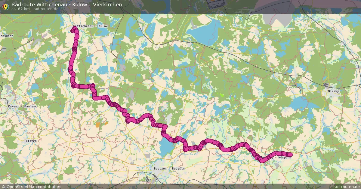 Radtour Wittichenau - Kulow – Vierkirchen