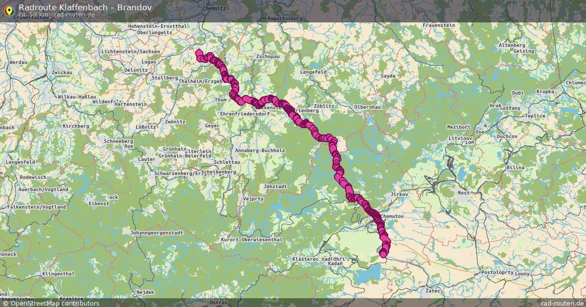 Radtour Klaffenbach – Brandov