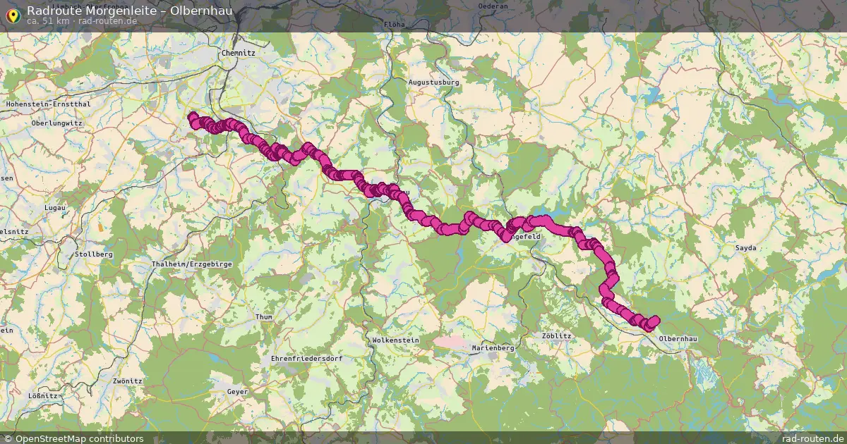 Radtour Morgenleite – Olbernhau