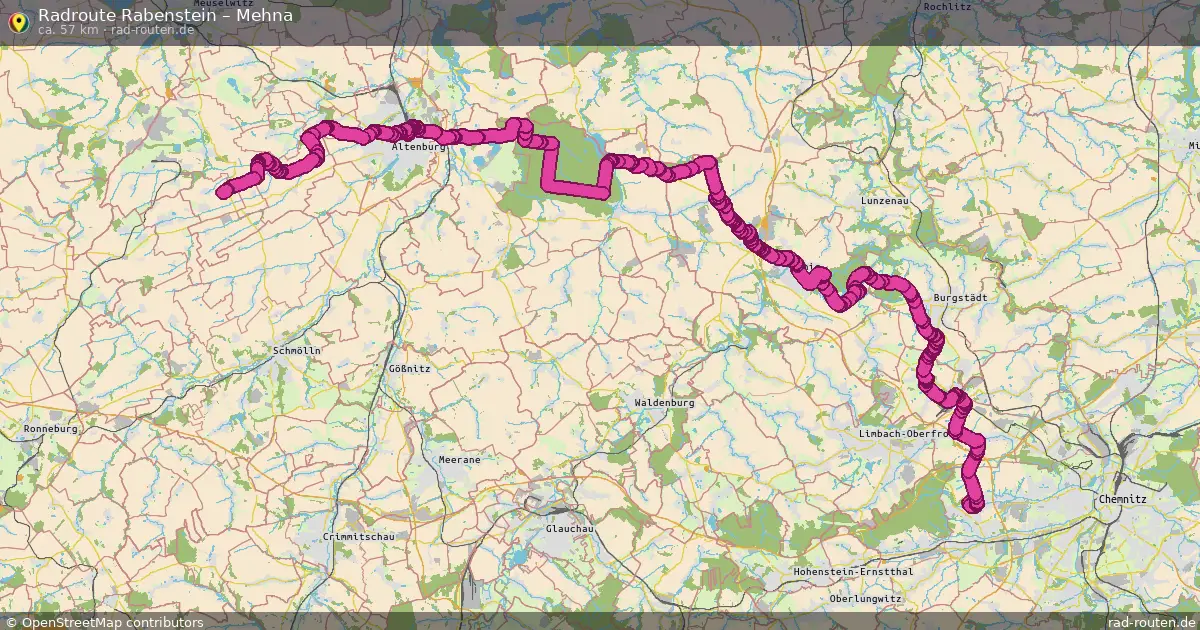 Radtour Rabenstein – Mehna