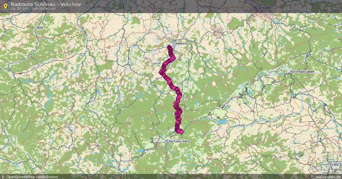 Radtour Schönau – Velichov