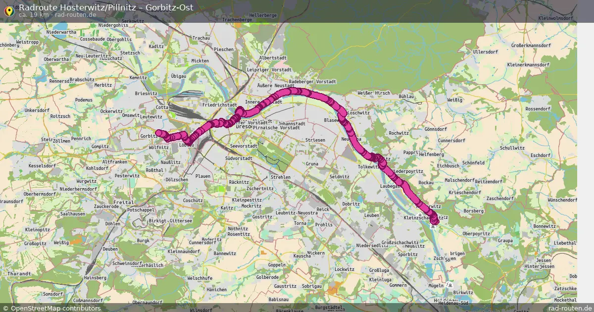 Radtour Hosterwitz Pillnitz – Gorbitz-Ost