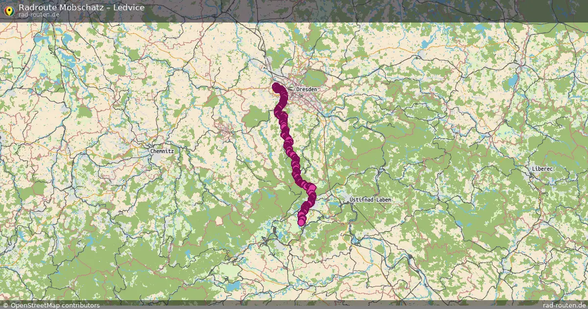 Radtour Mobschatz – Ledvice