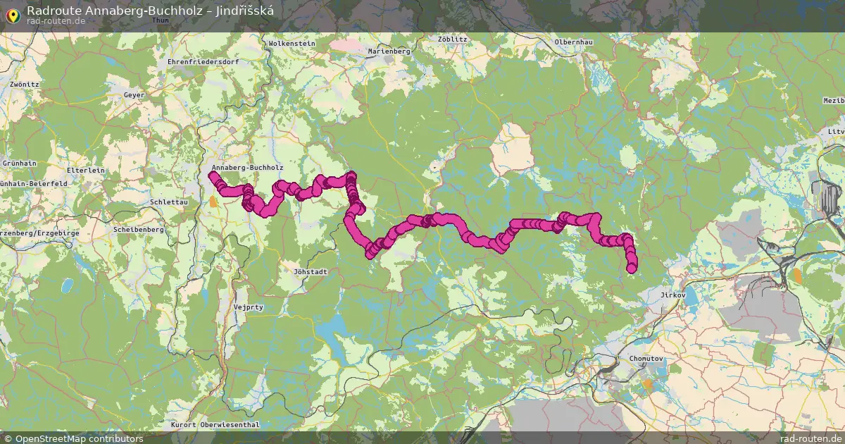 Radtour Annaberg-Buchholz – Jindřišská