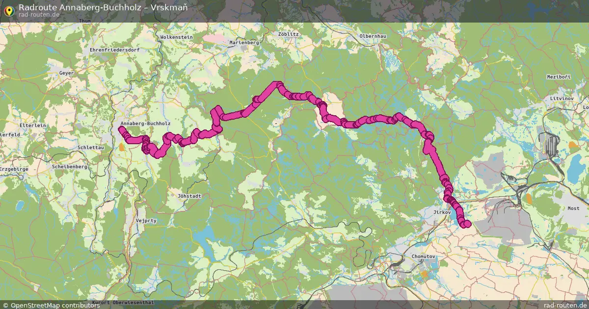 Radtour Annaberg-Buchholz – Vrskmaň