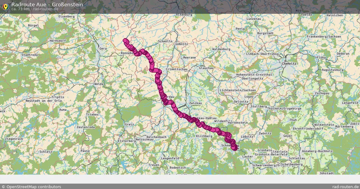 Radtour Aue – Großenstein