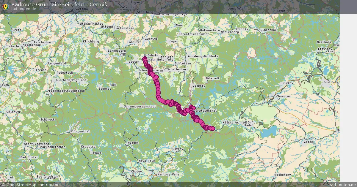 Radtour Grünhain-Beierfeld – Černýš