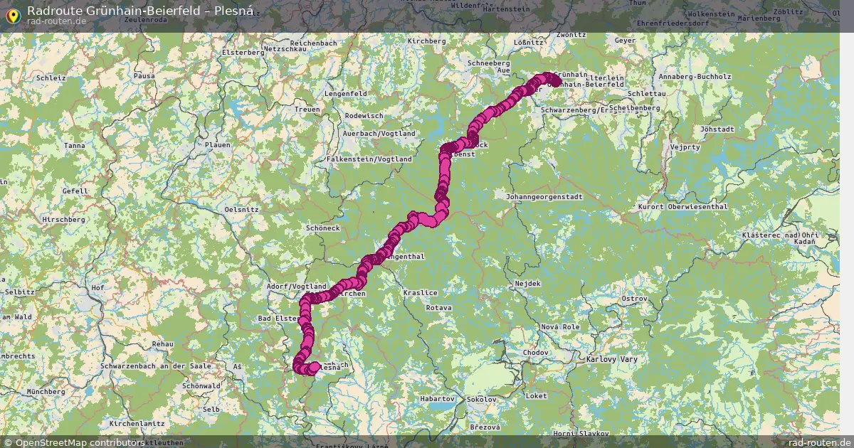 Radtour Grünhain-Beierfeld – Plesná