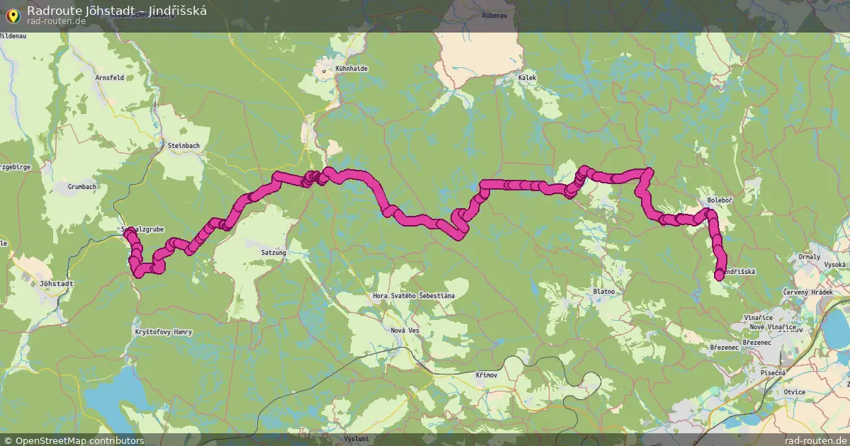 Radtour Jöhstadt – Jindřišská