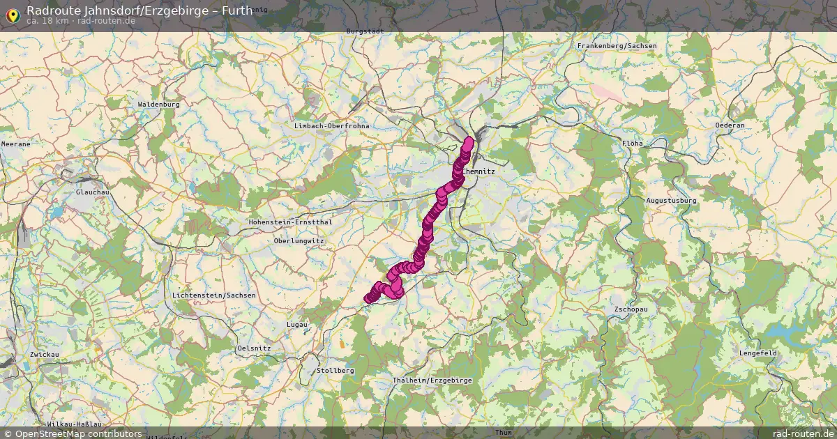 Radtour Jahnsdorf Erzgebirge – Furth
