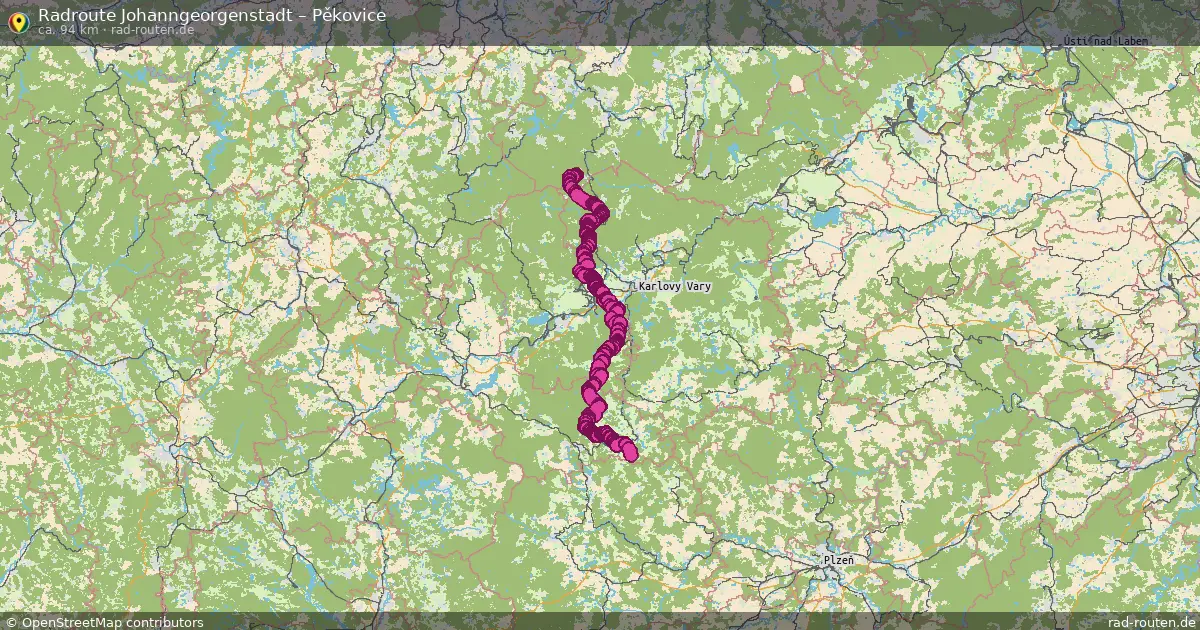 Radtour Johanngeorgenstadt – Pěkovice