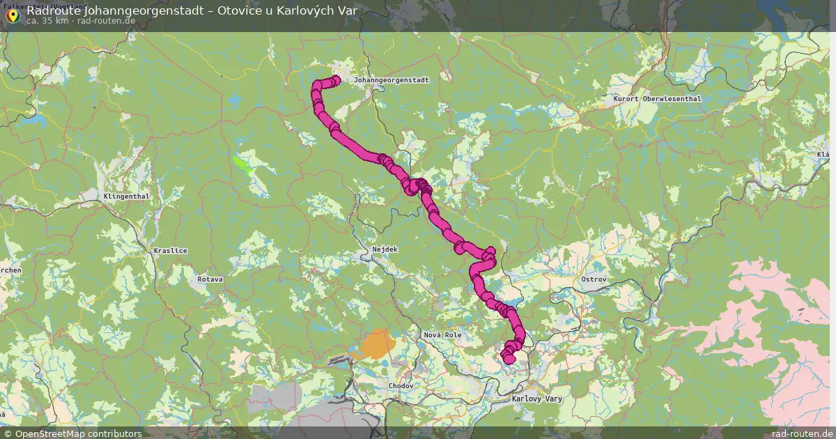 Radtour Johanngeorgenstadt – Otovice U Karlových Var