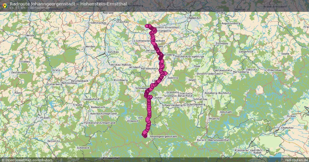 Radtour Johanngeorgenstadt – Hohenstein-Ernstthal