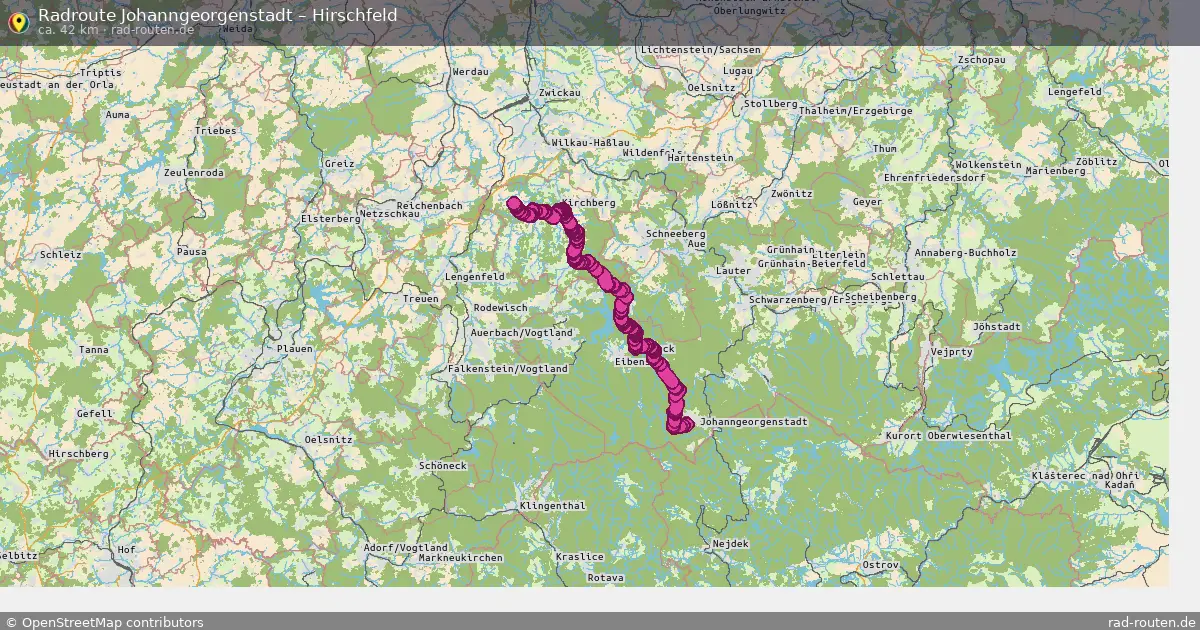 Radtour Johanngeorgenstadt – Hirschfeld