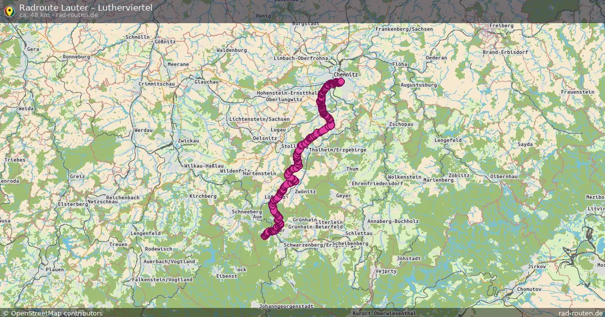 Radtour Lauter – Lutherviertel