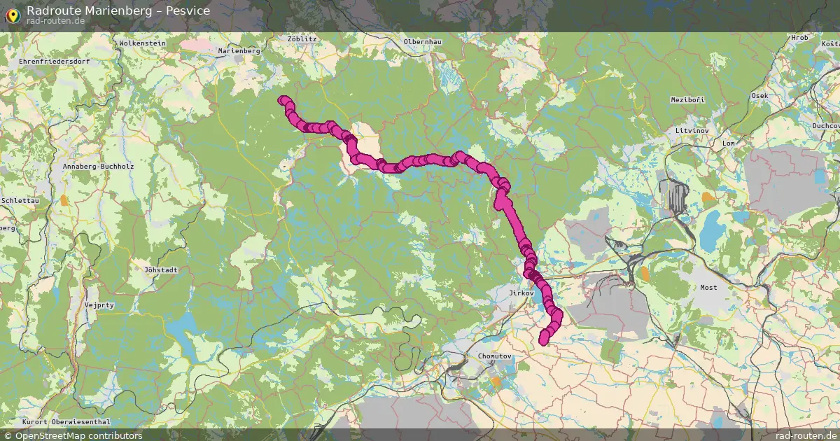 Radtour Marienberg – Pesvice