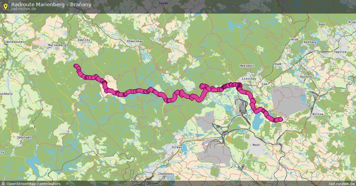 Radtour Marienberg – Braňany