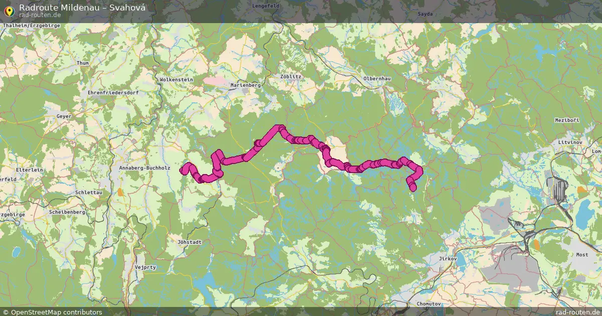 Radtour Mildenau – Svahová