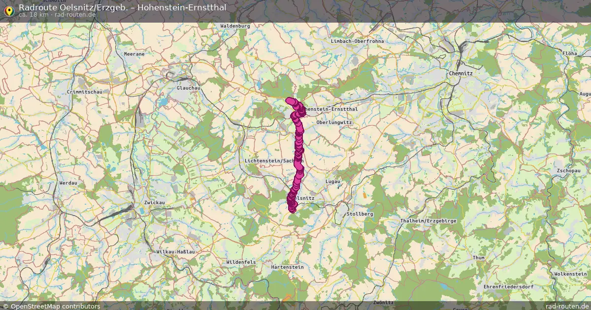 Radtour Oelsnitz Erzgeb. – Hohenstein-Ernstthal